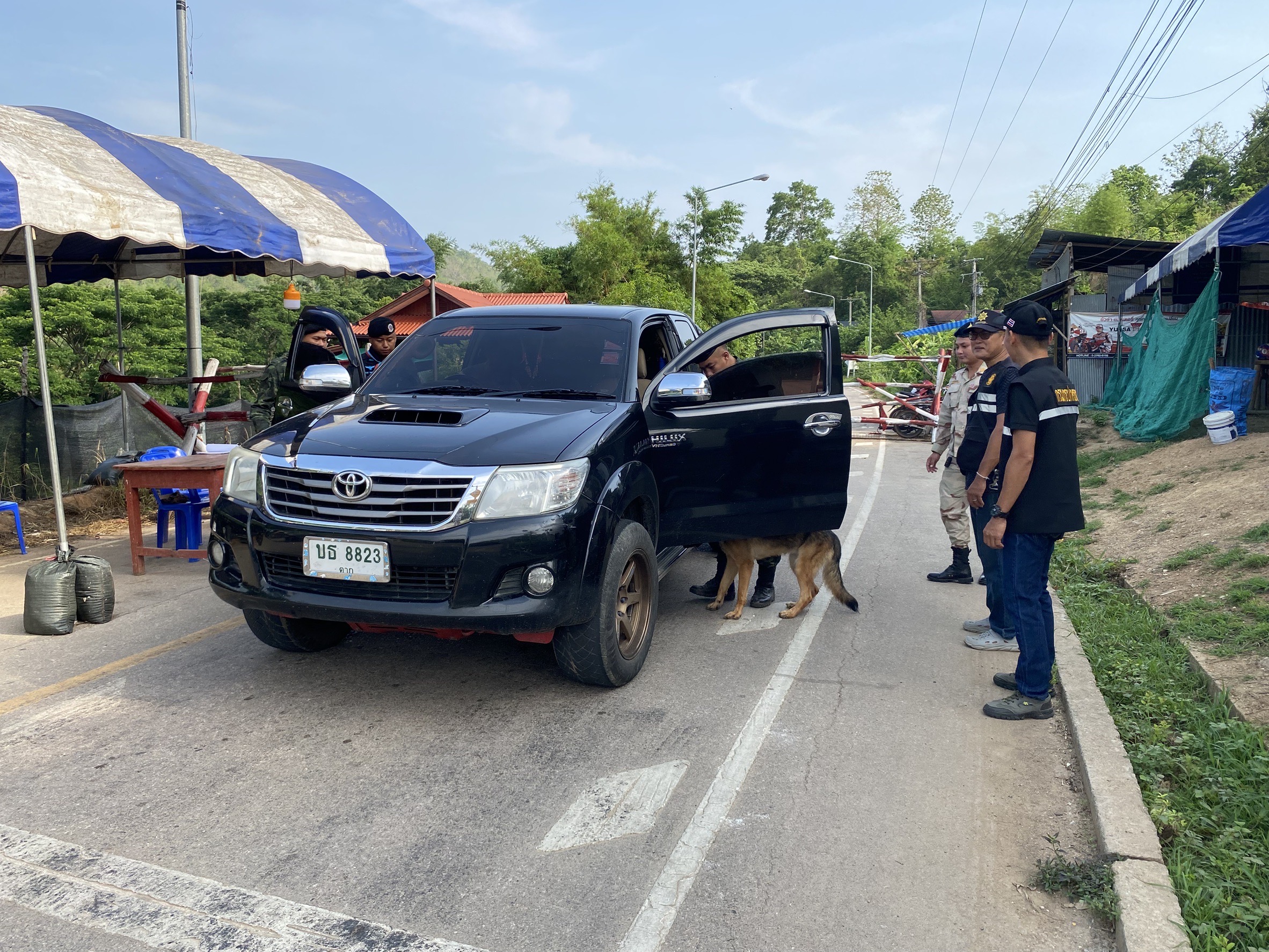 ภาพการตั้งด่าน