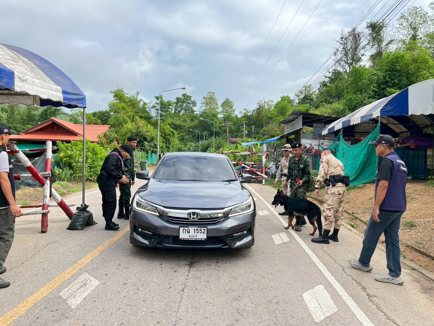 ภาพการตั้งด่าน