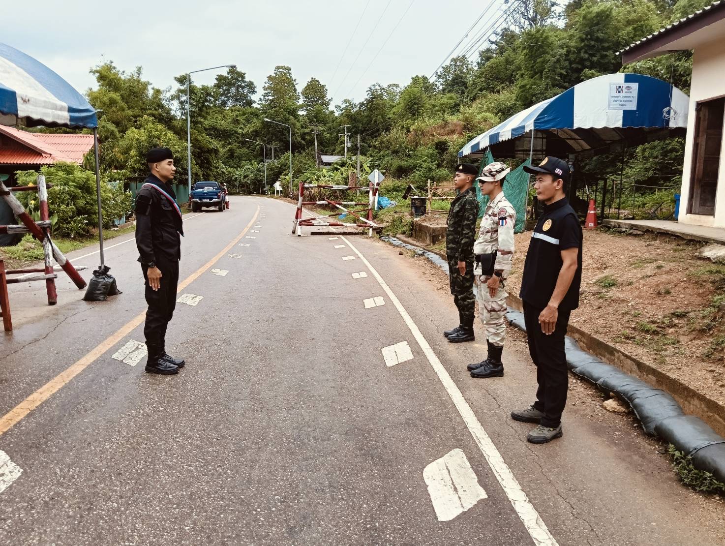 ภาพการตั้งด่าน