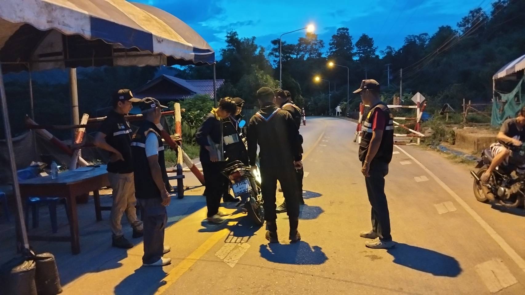 ภาพการตั้งด่าน
