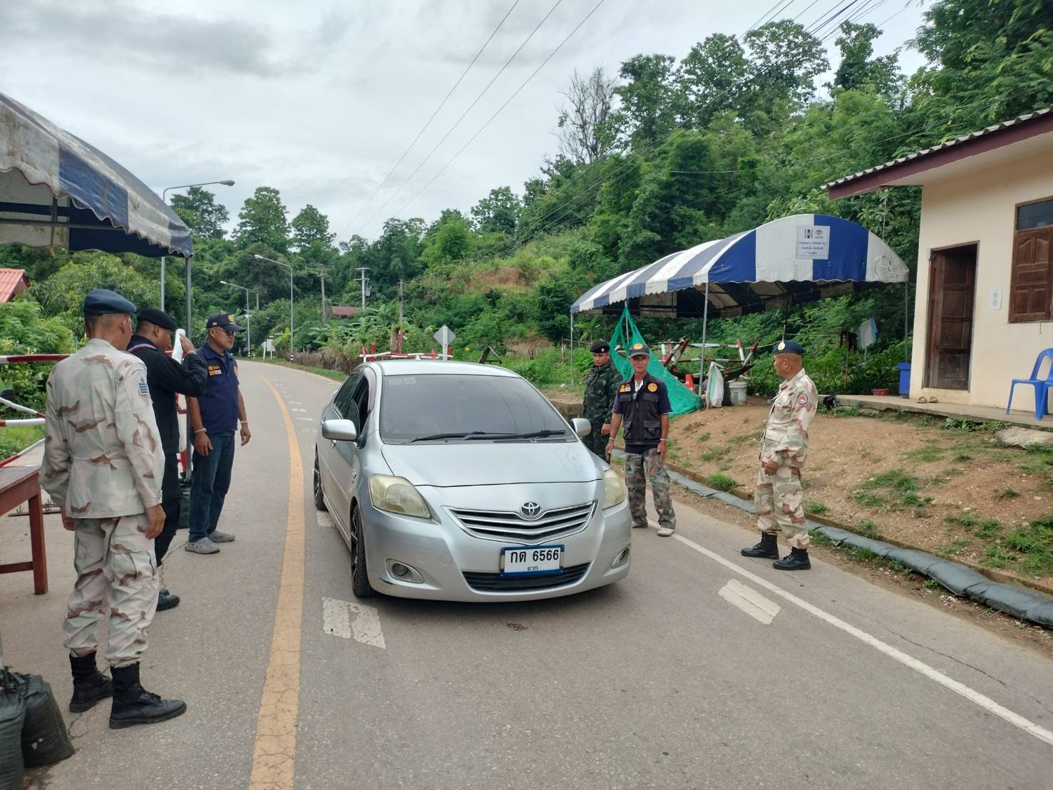 ภาพการตั้งด่าน