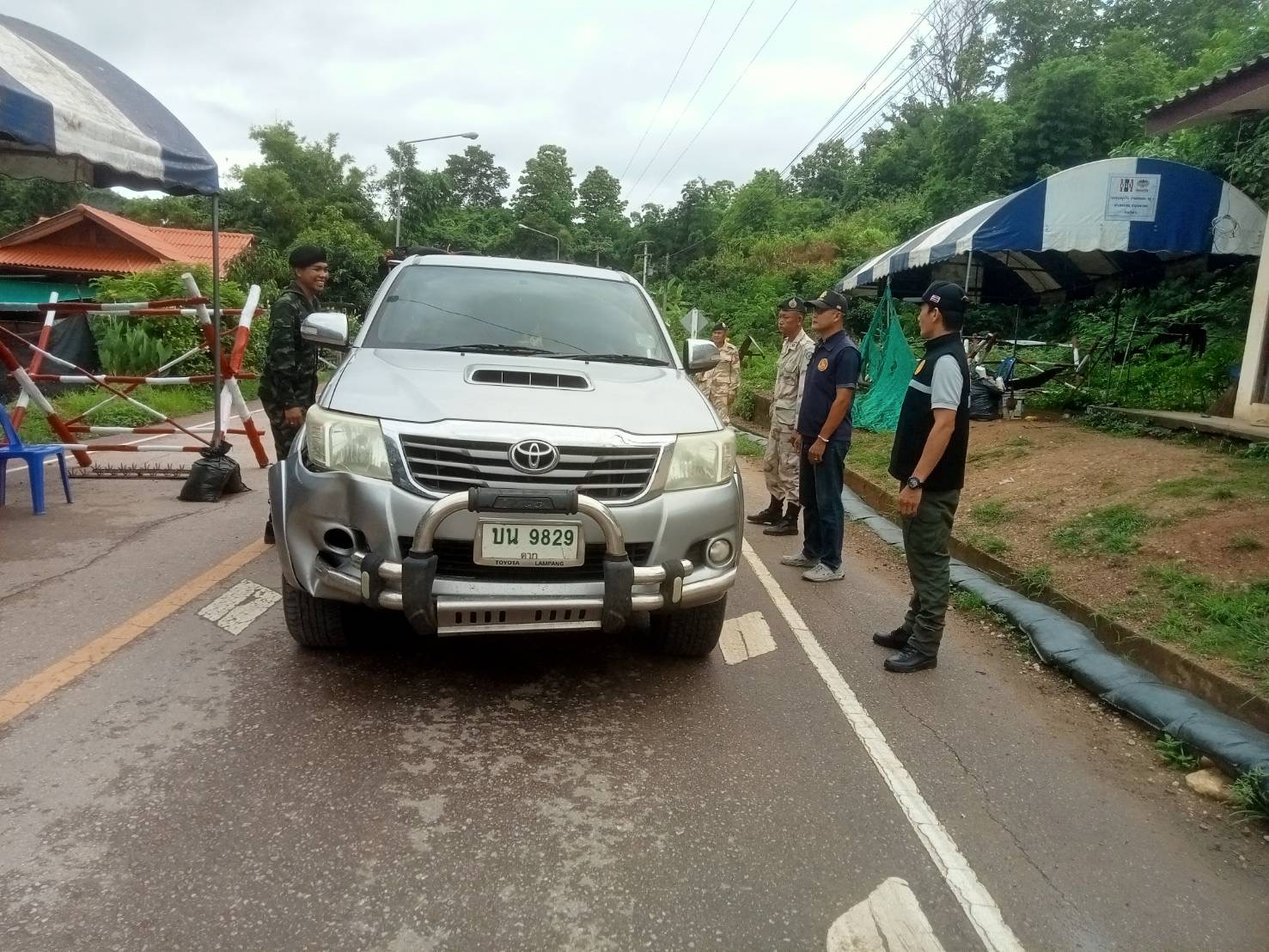 ภาพการตั้งด่าน