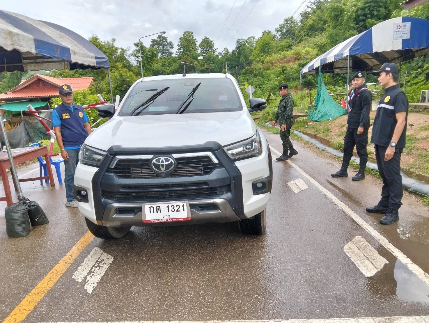 ภาพด่านตรวจ