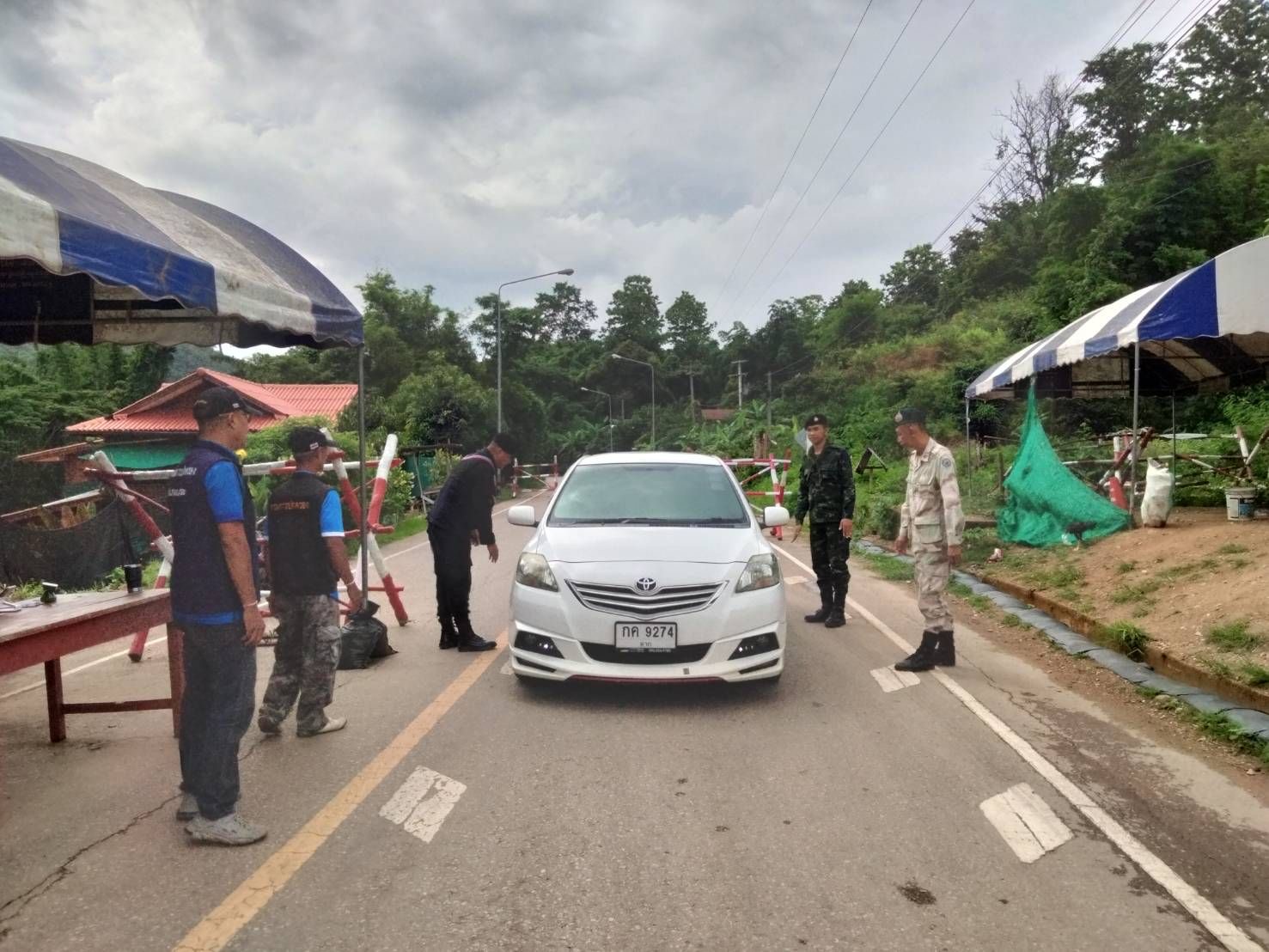 ภาพด่านตรวจ
